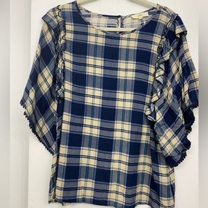 NWOT Entro plaid top